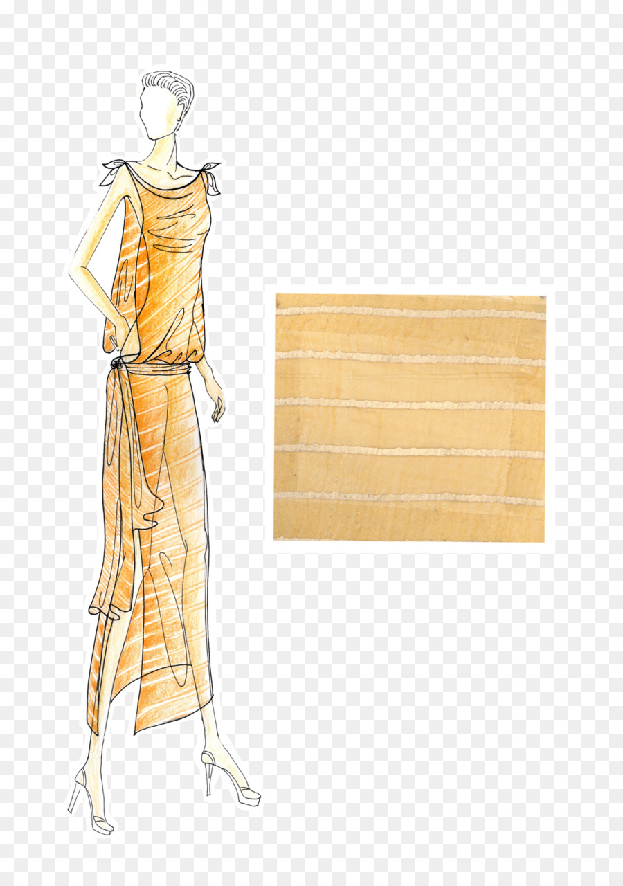 Progettazione del prodotto dell'illustrazione del vestito dalla gruccia per vestiti della spalla - drappeggiato