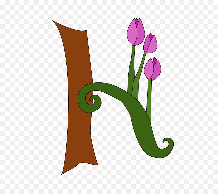 Klippkunst-Illustrations-Karikatur-purpurrote blühende Pflanze - Pfeil handgemachte Blume