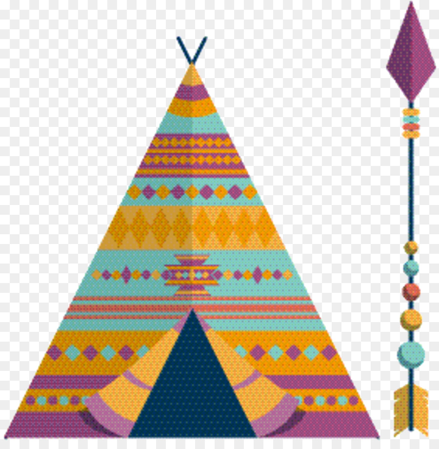Albero di natale di Simmetria Pattern Triangolo Giorno di Natale - 