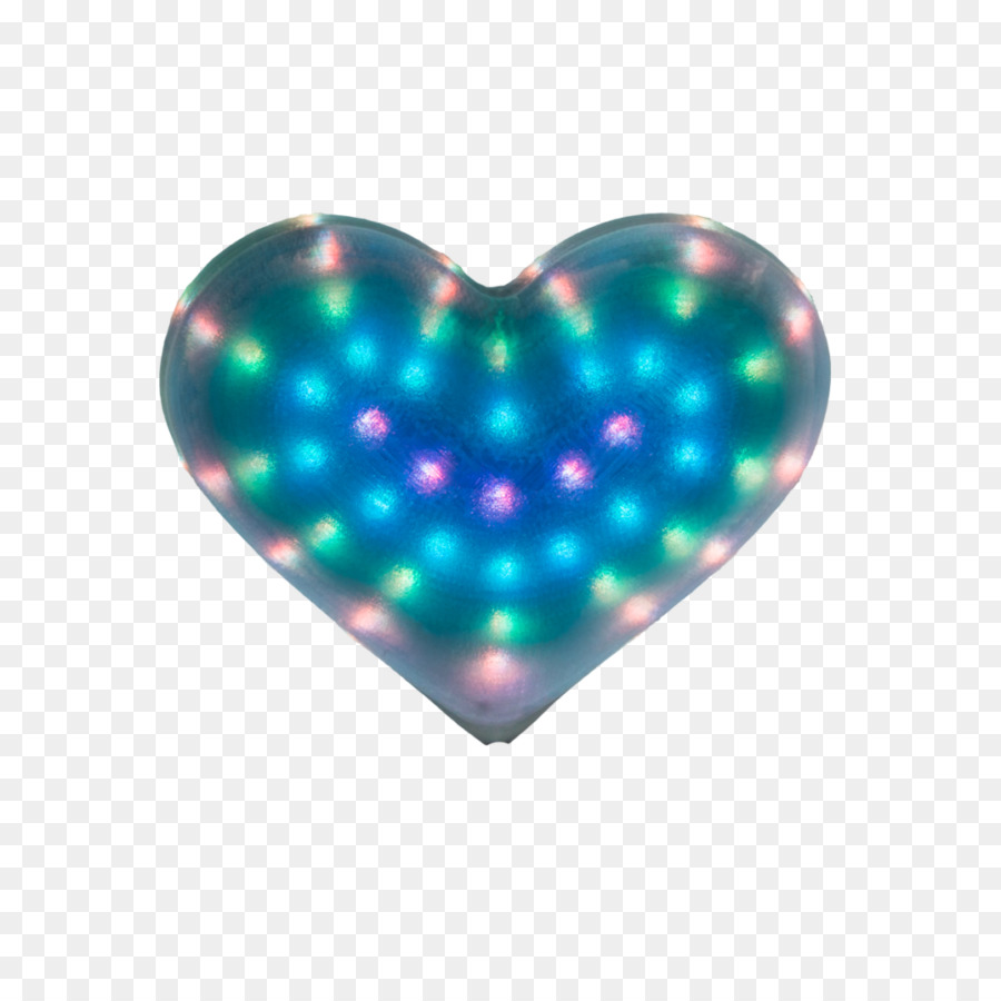 Herzen in San Francisco MINI tragbare Netzwerkgrafiken ClipArt - Herz blaugrün