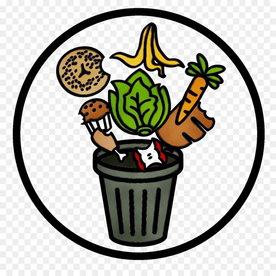 Clip Art Lebensmittelabfälle Mülleimer & Papierkörbe Kompost - 
