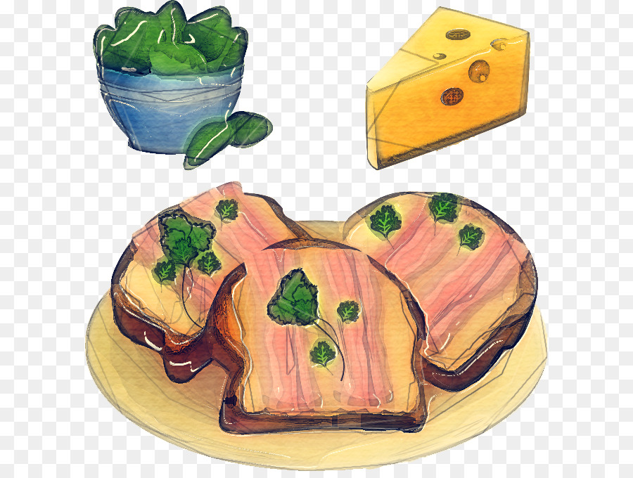 Bánh mì nướng Bacon khoai tây chiên Cheesecake Bữa sáng - 