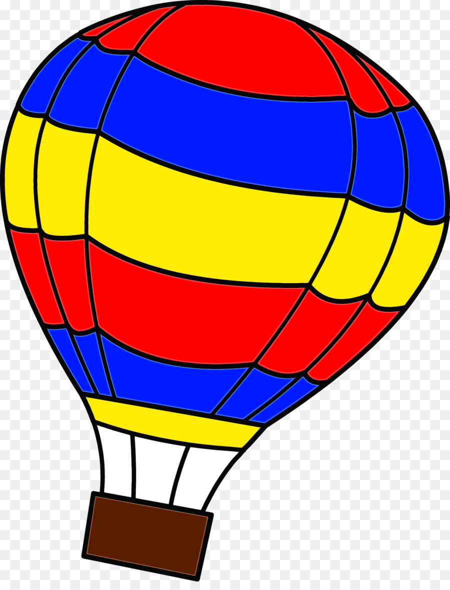 Malbuch Vintage Heißluftballon ClipArt - 