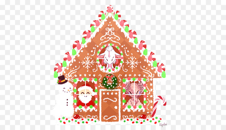 Lebkuchenhaus Lebkuchen Weihnachtsbaum, Weihnachten, ornament - Lebkuchen Haus