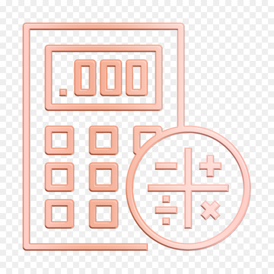 Calcolatore di ipoteca Grafica vettoriale Illustrazione di icone del computer - 