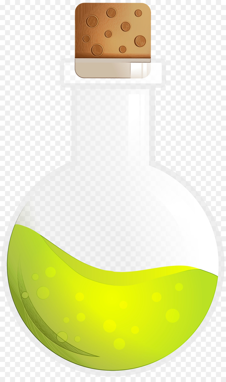Glasflasche Produktdesign Gelb - 