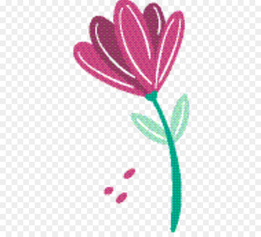 Cây hoa cánh hoa Pink M Font Font - 