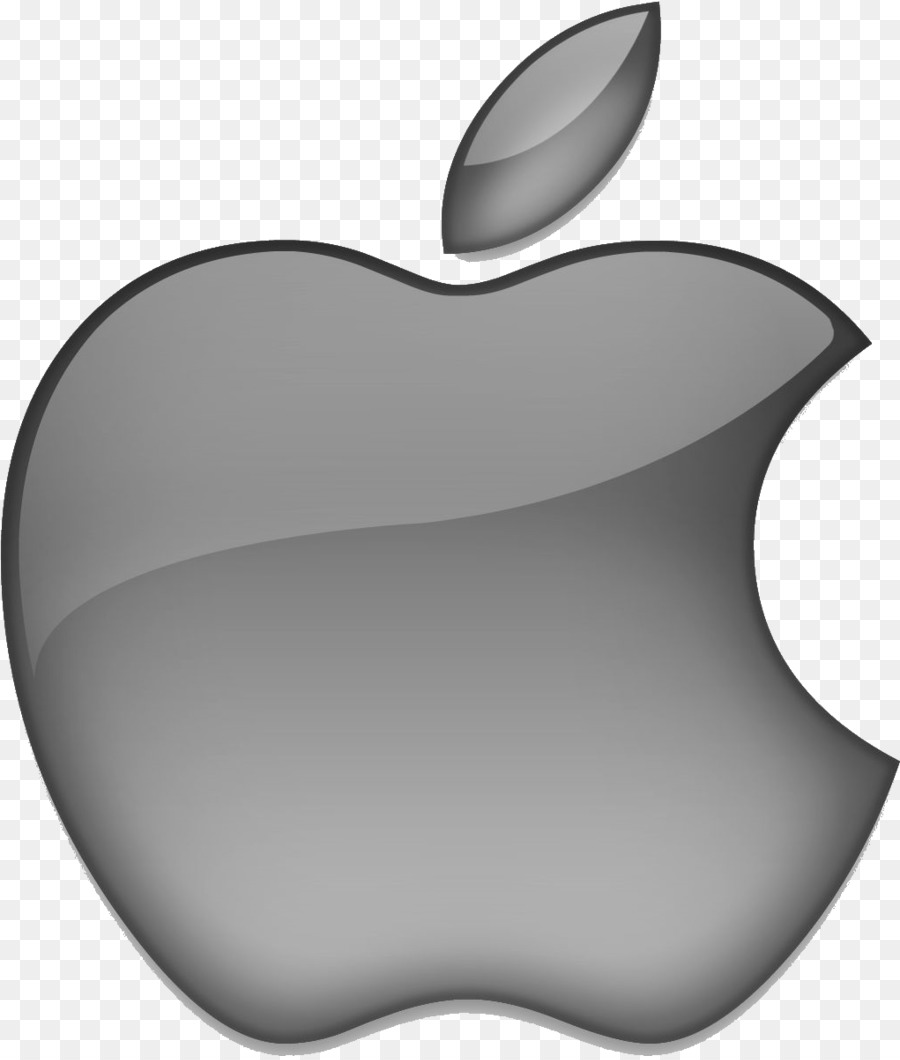 Apple iPhone Silver metal logo Glossy Shine - Decoratemobile.com