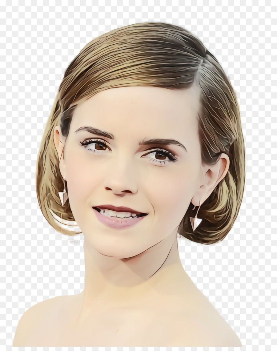 Emma Watson Frisur Augenbrauen Pixie geschnitten - 