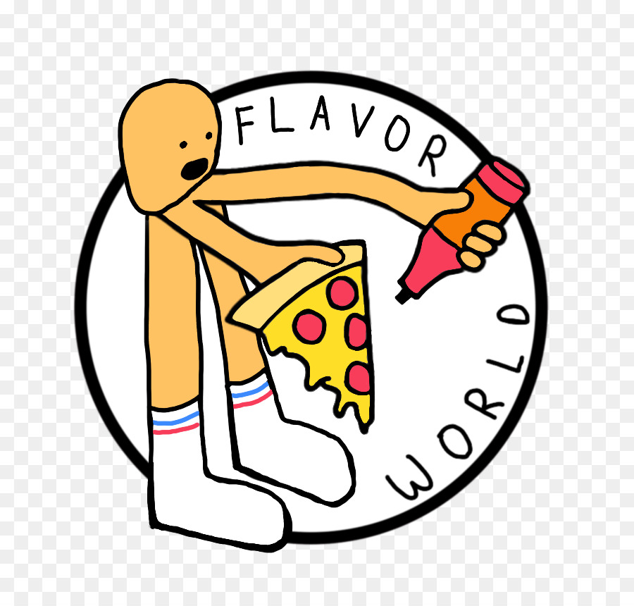 Maglietta Cropping Flavor World Pty Ltd Felicità dei cartoni animati - pizza scontata