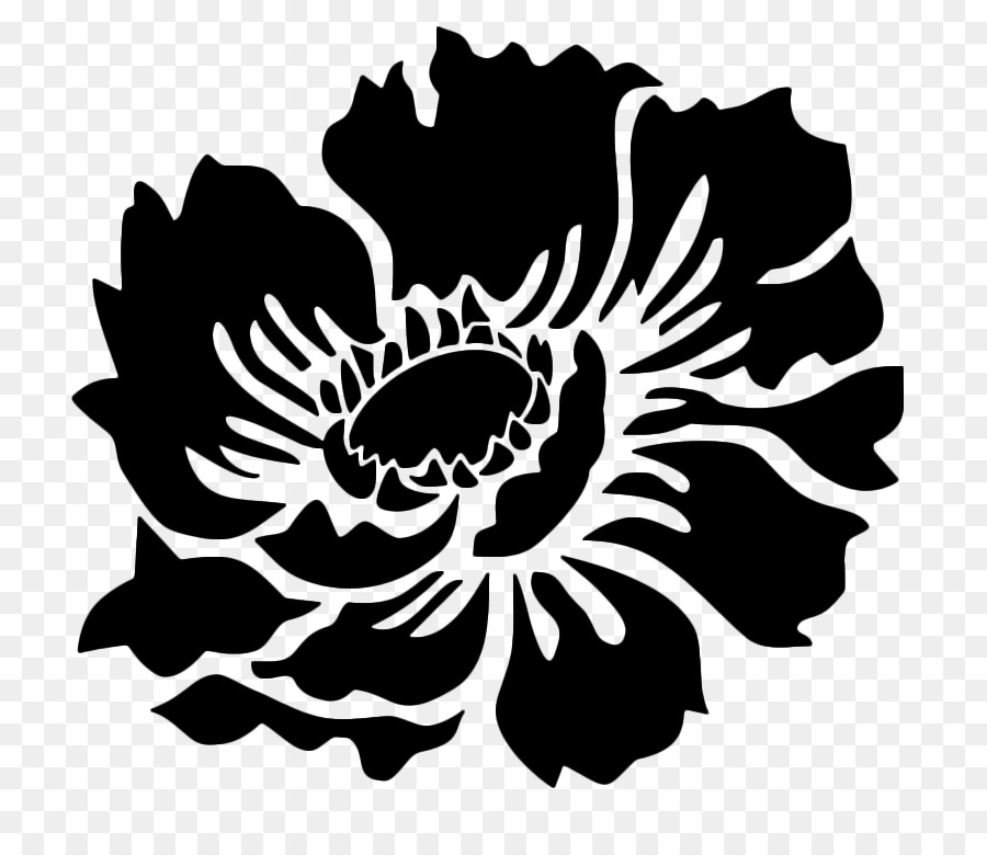 disegno floreale - sagoma anemone