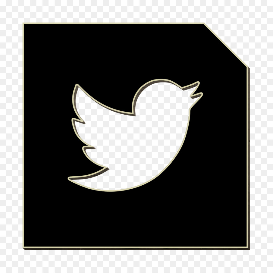 icona multimediale icona sociale icona twitter - 
