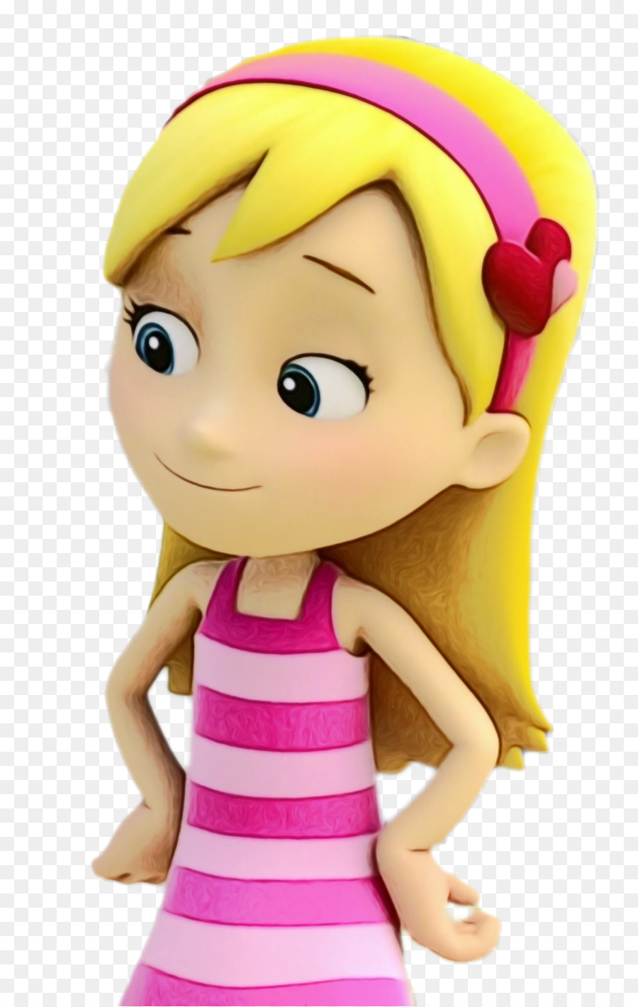Figur Charakter Cartoon gelbe Puppe - 