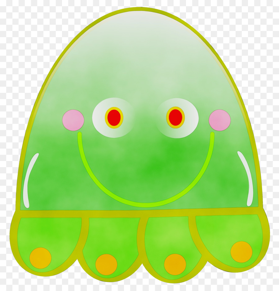 Frog Green Smiley Produce Design - 