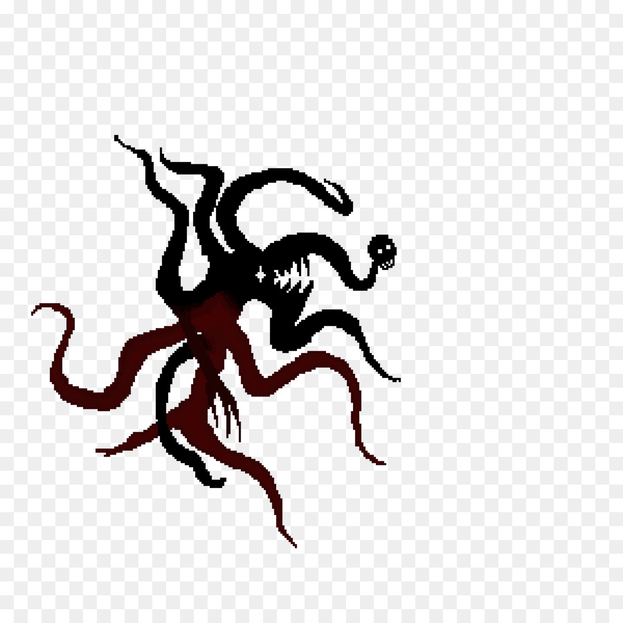 Zeichnungs-Kraken-Pixelkunst Karikatur-Insekt - Pest