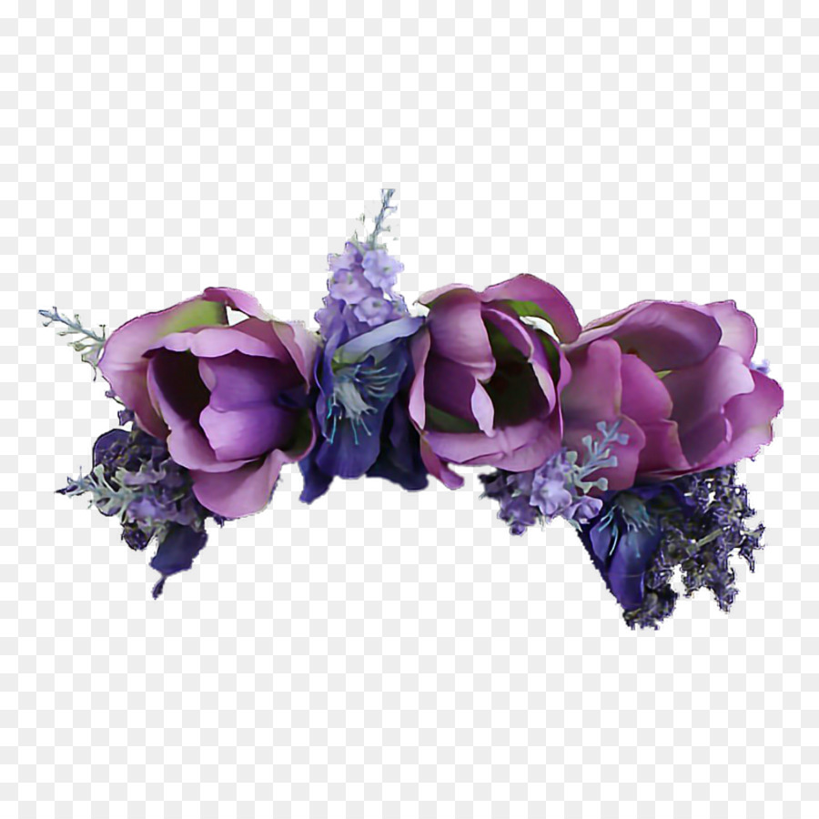 florales Design - lila Rosen