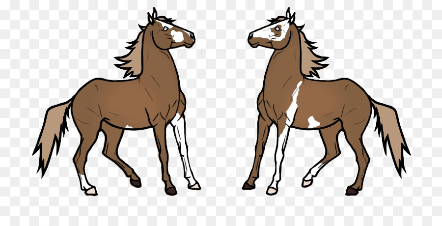Mustang Foal Pony Cartoon Mare