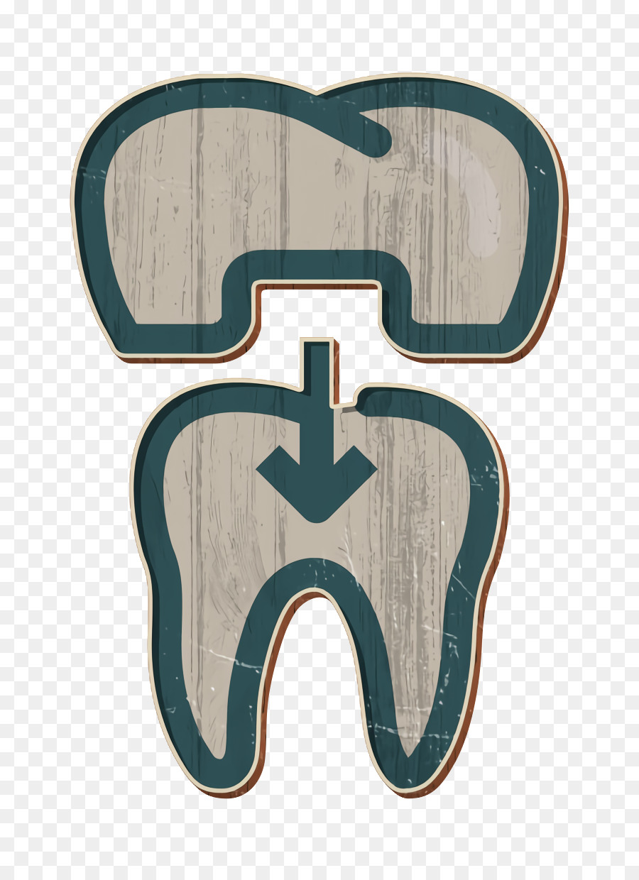 icona dentale icona corona dentale icona di trattamento dentale - 