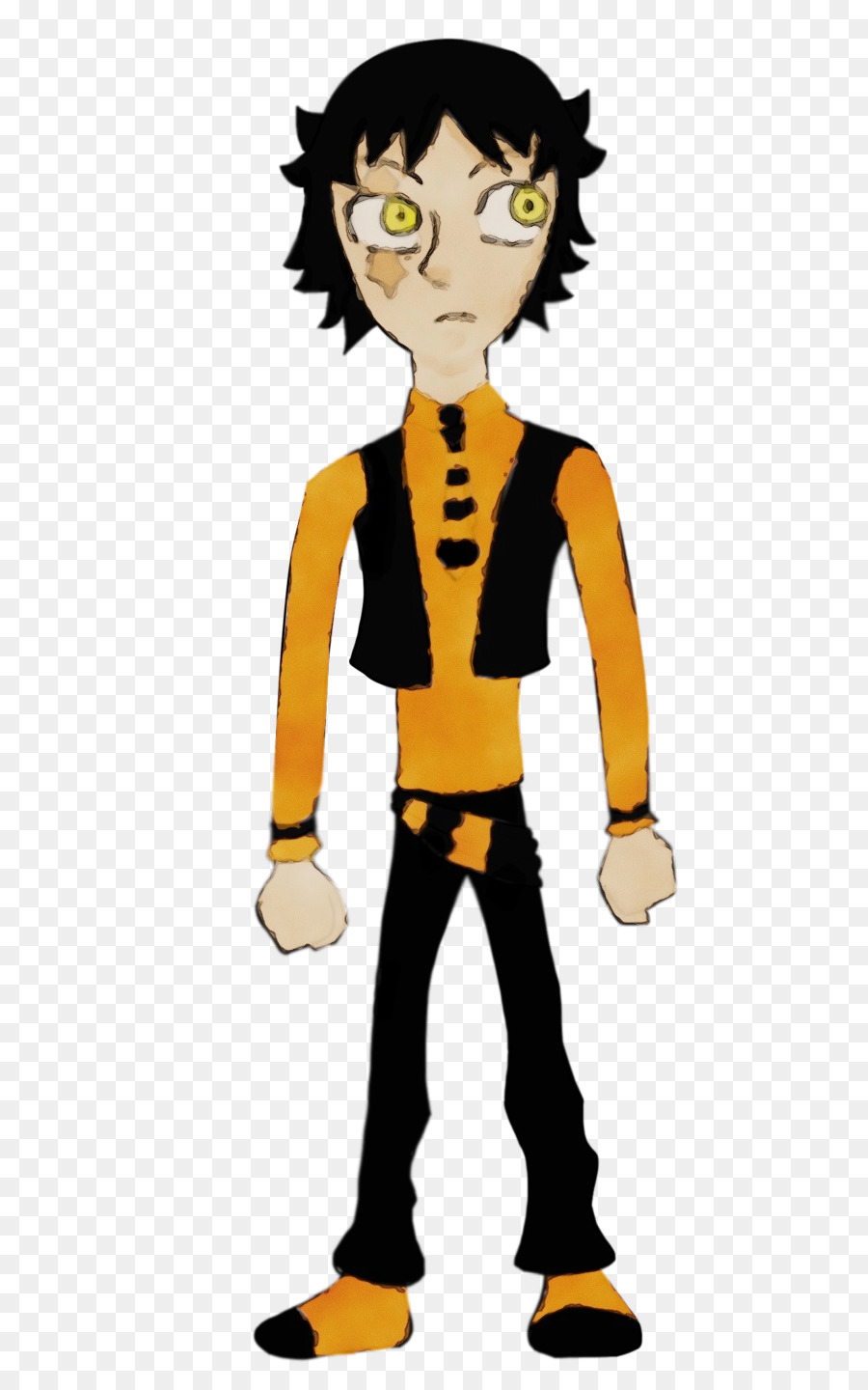 Human Boy Character Yellow Visuelle Wahrnehmung - 