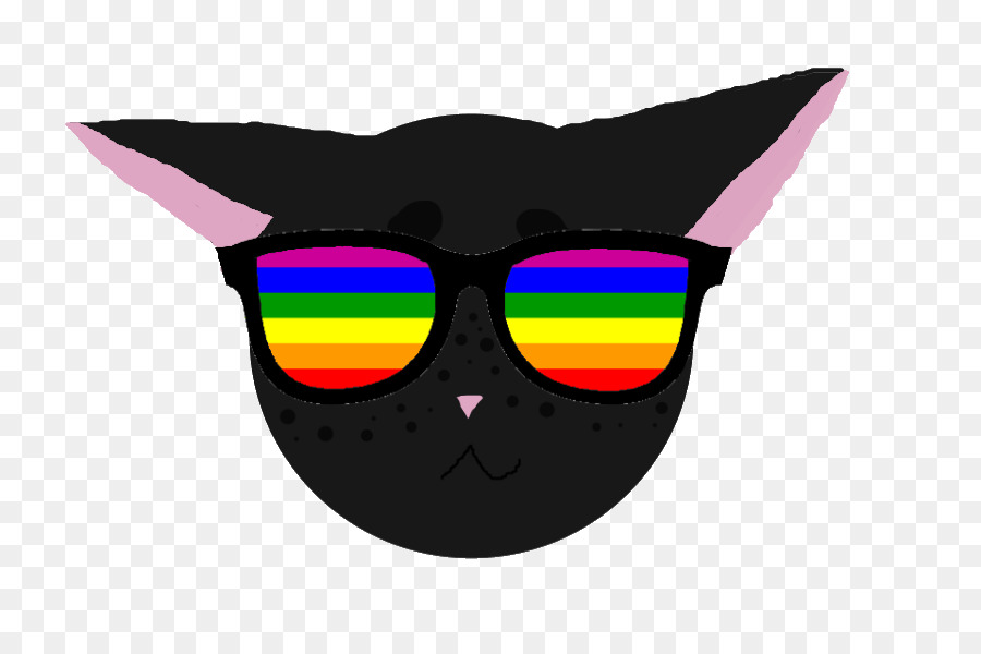 bicchieri - gatto con gli occhiali png