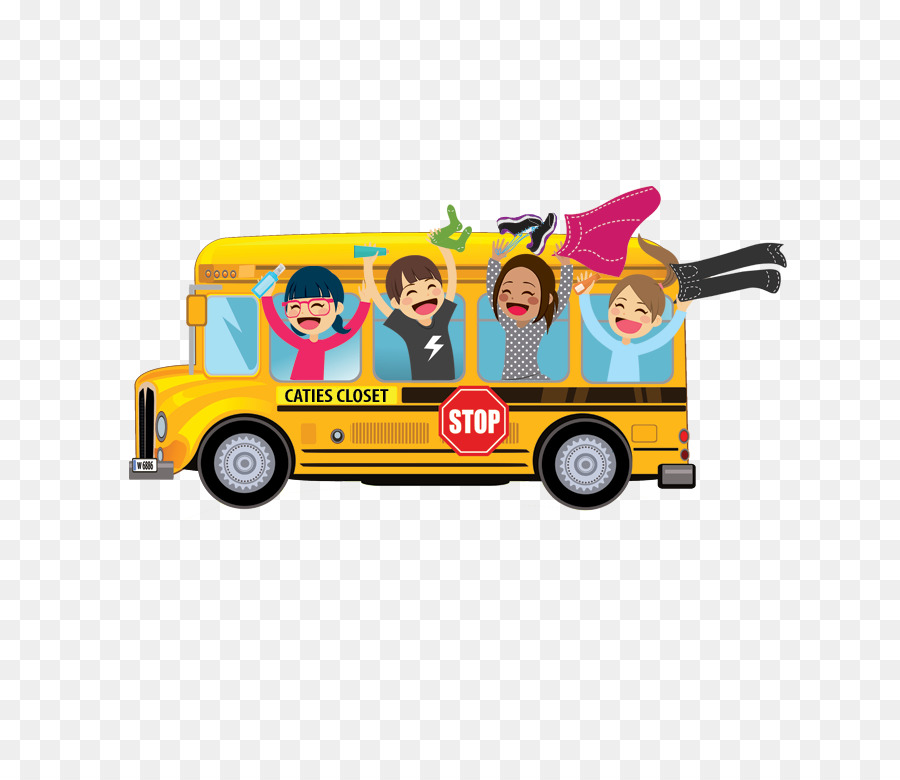 Schulbus - Nationalfeiertag Bushaltestelle