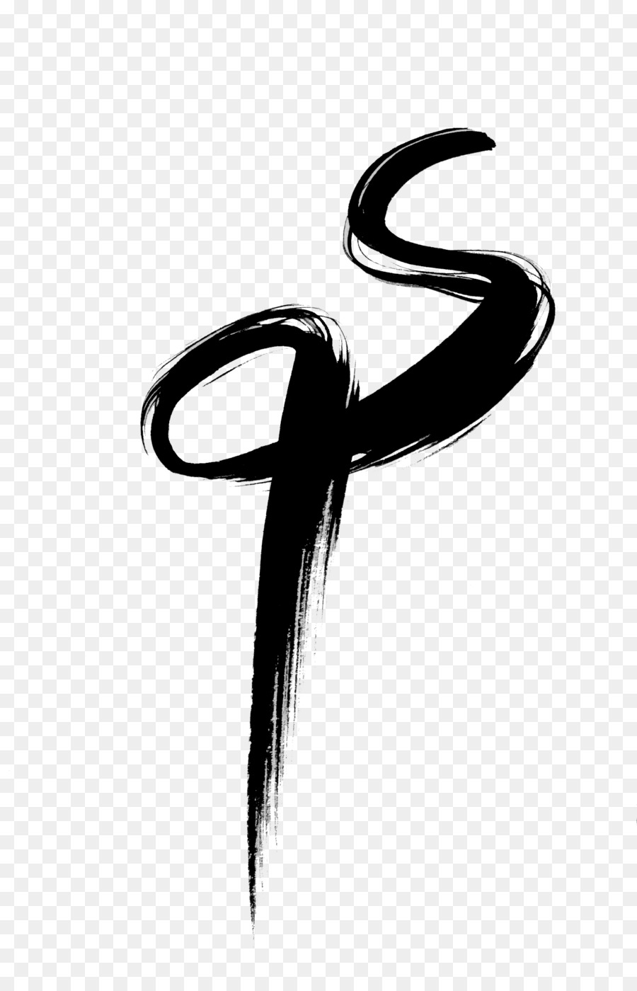 Logo Schriftdesign Linienmesser - Pfeil surrealistisch