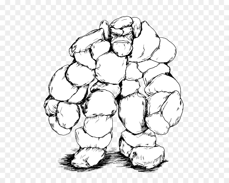 Golem Line art Drawing Role-playing Monster