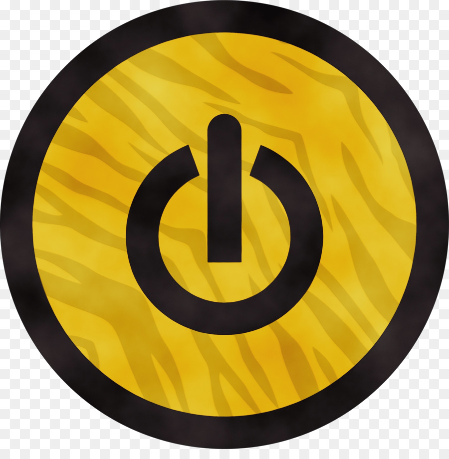 gelber Kreis Symbol Zeichen Nummer - 