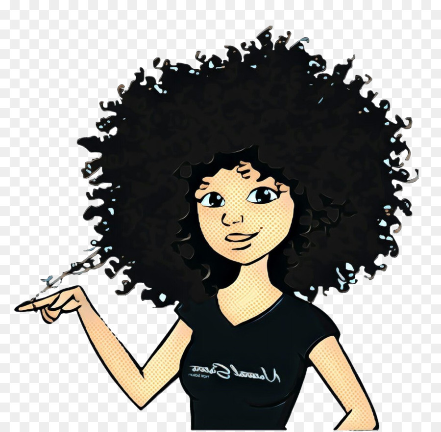 tóc afro phim hoạt hình kiểu con người - 