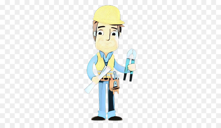 cartoon construction worker job