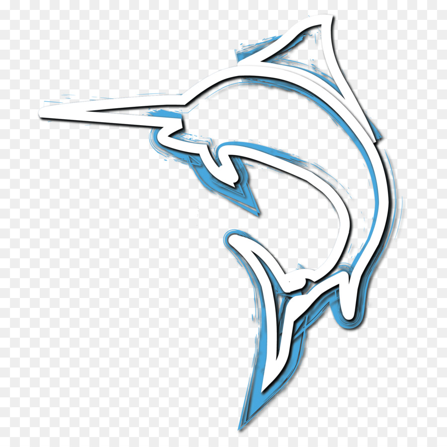 Logo Marlin Cá heo phổ biến Cá Sailfish - Silhouette Blue Marlin.