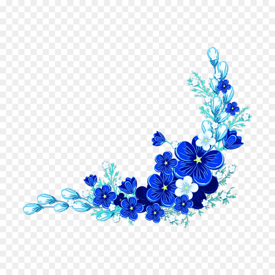 delphinium blu della pianta del blu di cobalto del fiore - 