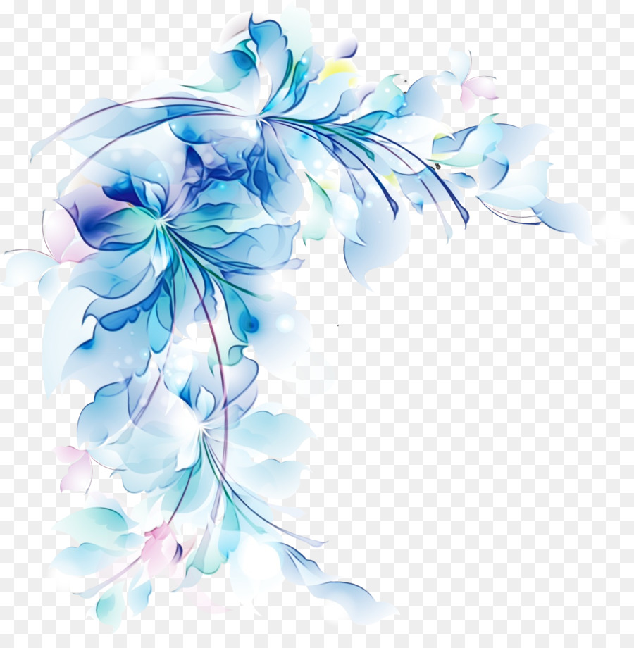 Blaue Blumenpflanze Blumenblatt Pedicel - 