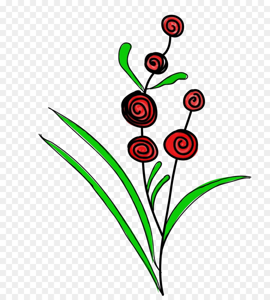 Blume Pflanze Clip Art Pedicel Blatt - 
