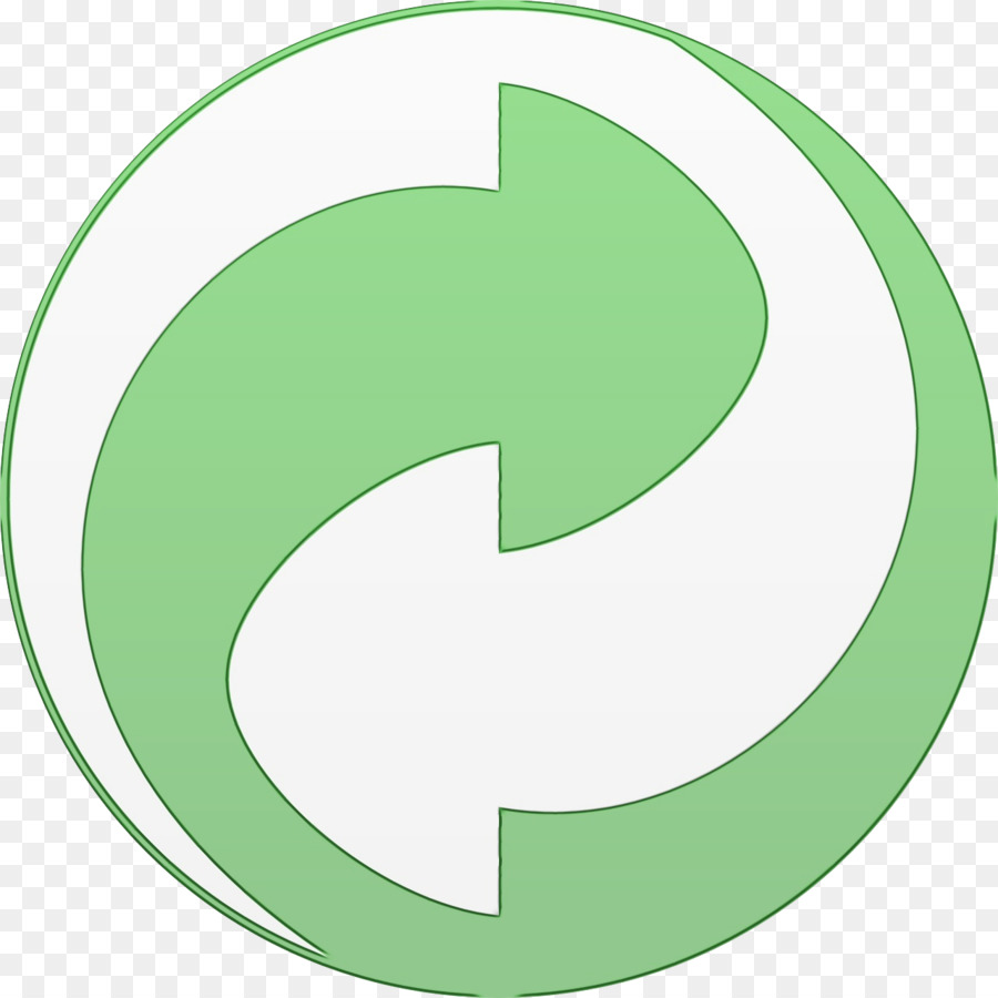 Carattere di clip art del simbolo del cerchio verde - 