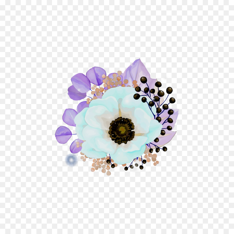 Ametista viola del fiore turchese viola - 