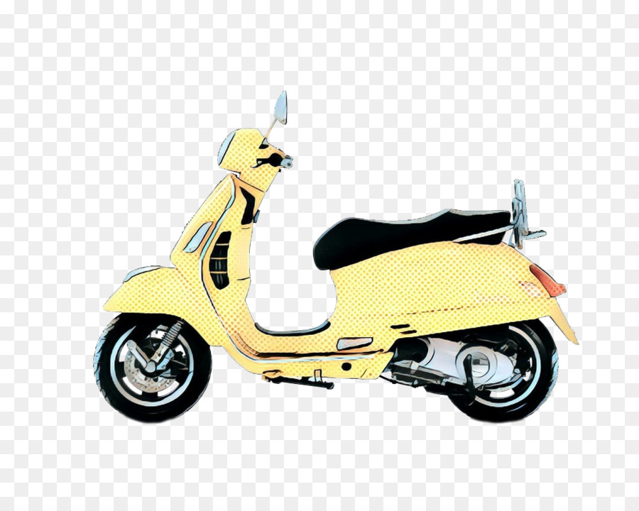 veicolo terrestre scooter veicolo veicolo a motore giallo - 