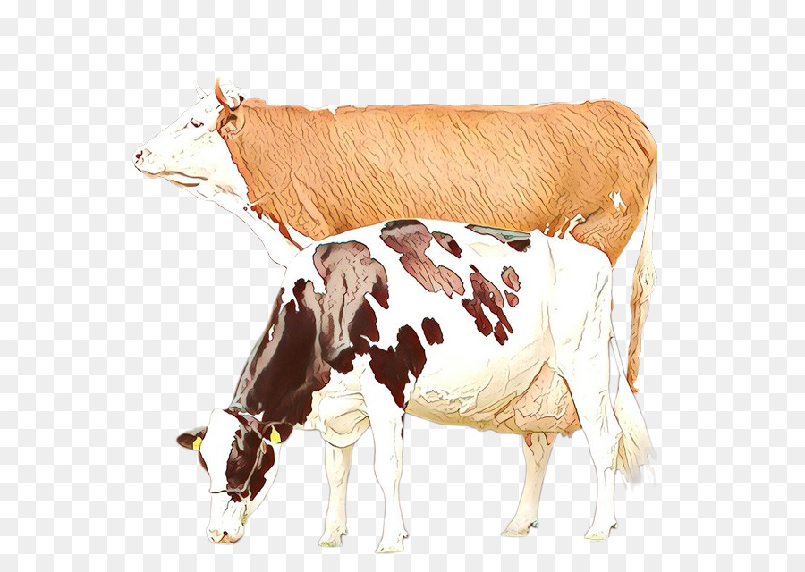 Milchkuh Rinder Vieh Kuh-Ziege Familie Kalb - 