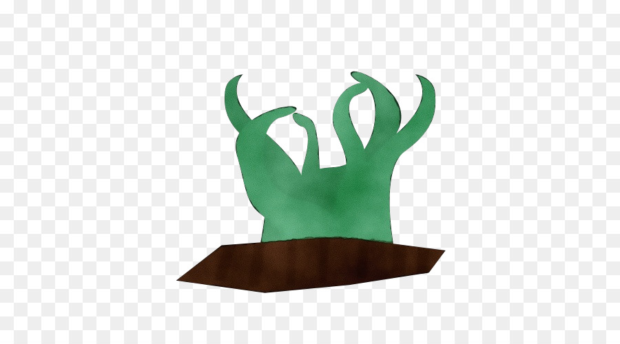 green hand finger logo plant
