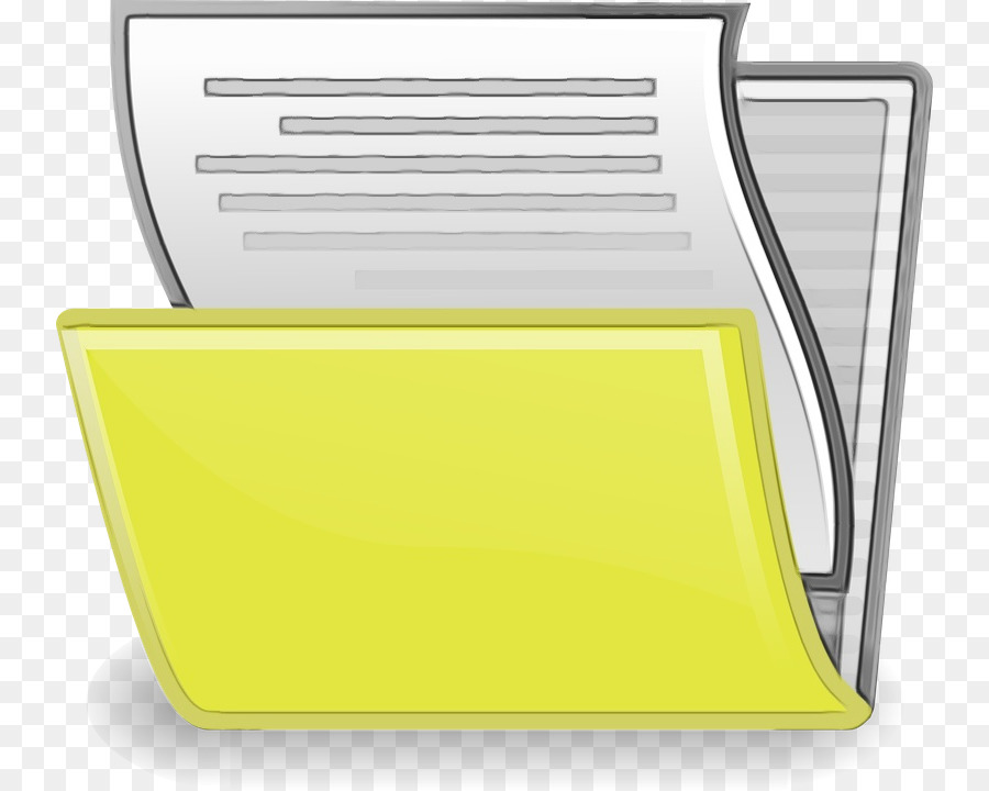 gelbes Papier Produktdokument Papierausgabefach - 