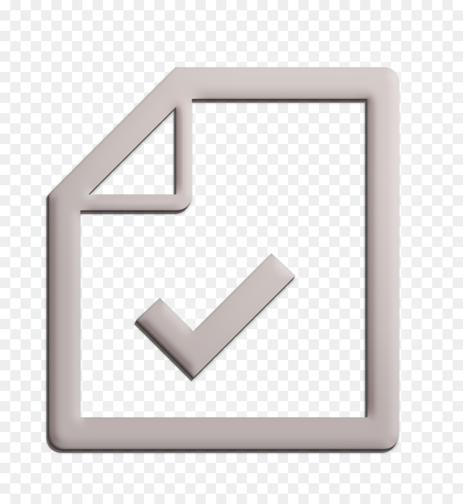 icona check icona segno di spunta icona documento - 