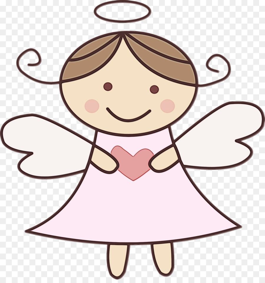 cartoon clip art pink cheek angel