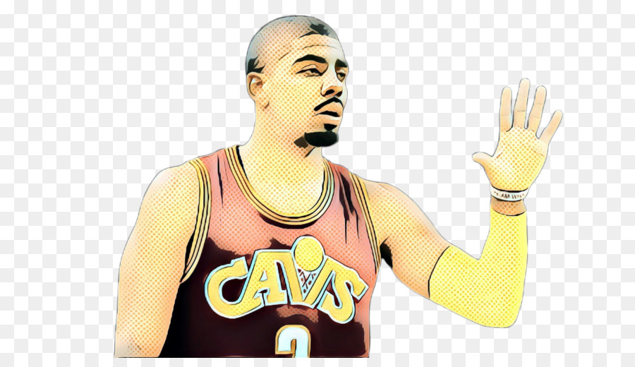gesture finger yellow cartoon basketball player