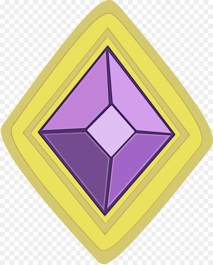 purple yellow violet symbol triangle