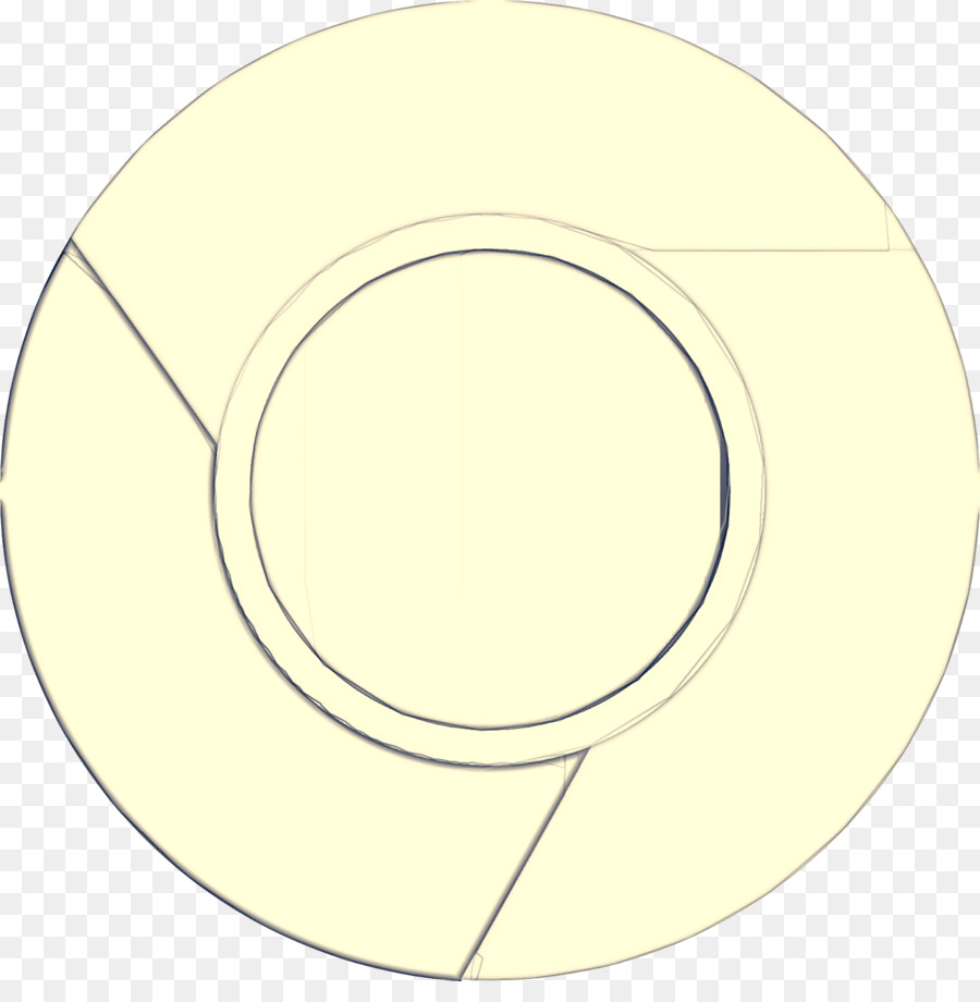 gelber Kreis Dishware Platte Beige - 