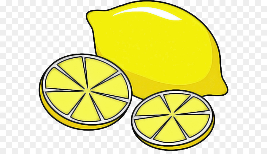 yellow clip art citrus line art lemon