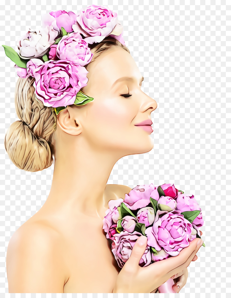 Haar rosa Haut Schönheit Blume - 