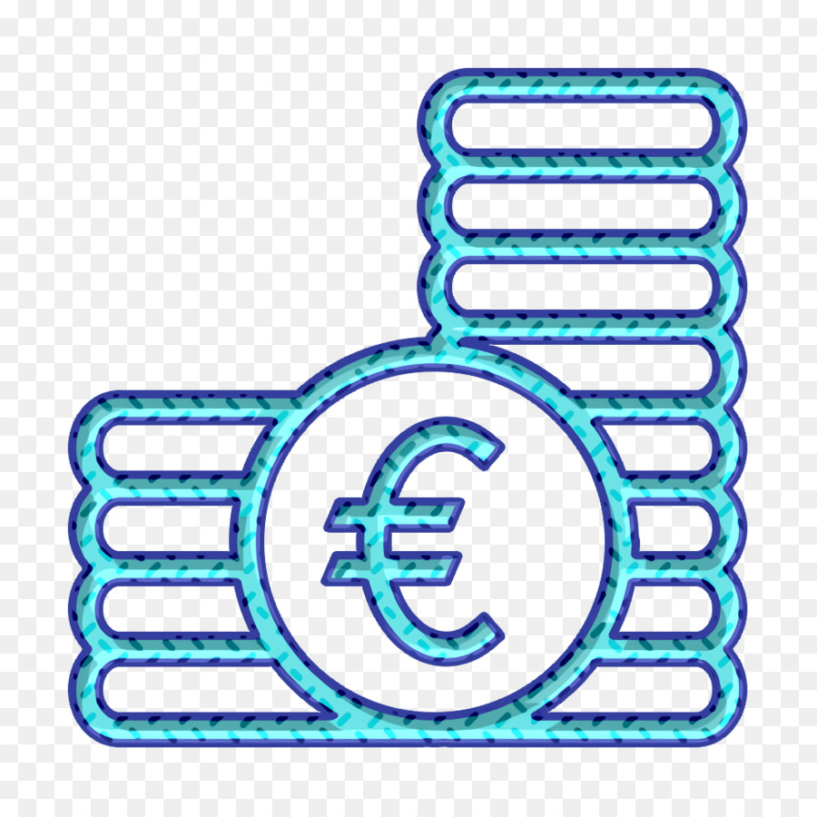 Icona di moneta icona icona euro icona - 