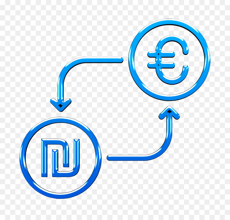 icona di conversione icona valuta icona euro - 