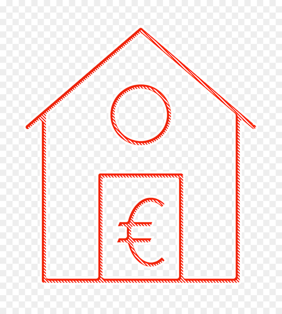 biểu tượng tiền tệ biểu tượng euro biểu tượng nhà - 